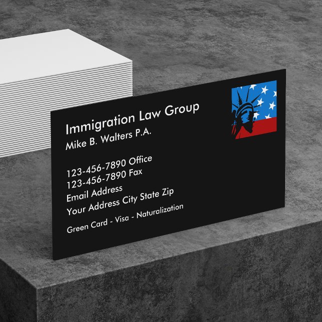 Immigrationsjurist Viskaort Visitkort (Skapare uppladdad)