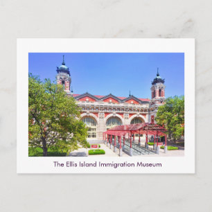Immigrationsmuseet på Ellis Meddelande Vykort