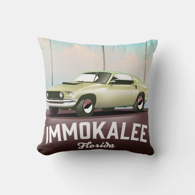 Immokalee Florida Supercar-reseaffisch Kudde (Framsida)