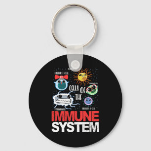 Immune System Cells Biology Cell Science Funny Nyckelring