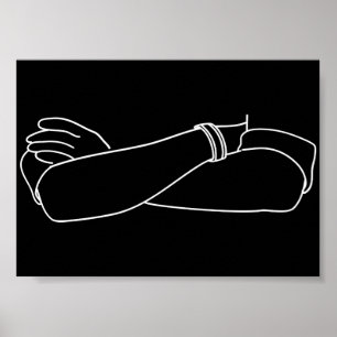 Immunitet mot förslag över genomstruken Arm Poster