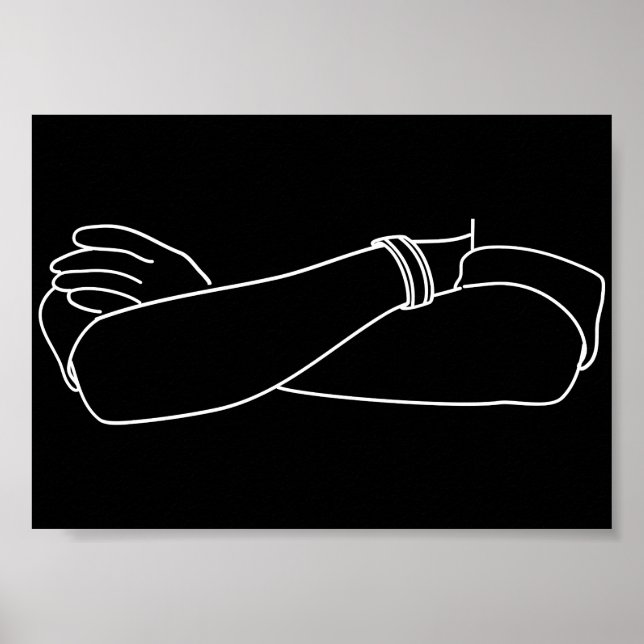 Immunitet mot förslag över genomstruken Arm Poster (Framsidan)