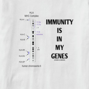 Immuniteten finns i mina gener (immunologisk kromo t shirt