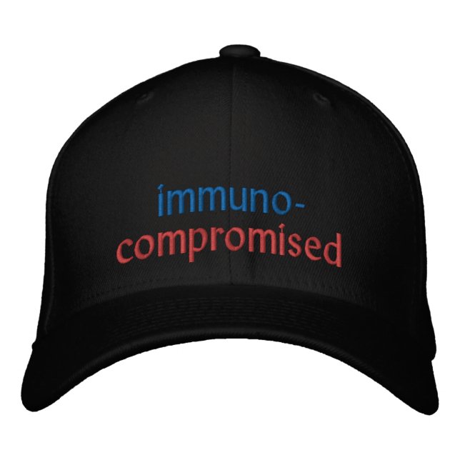 Immunkomprometterad basebollmössa broderad keps (Framsida)