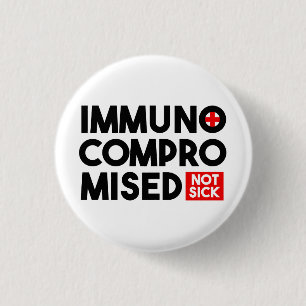 Immunkomprometterad icke-knapp-stift knapp