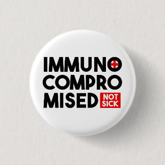 Immunkomprometterad knapp-stift för icke-sjuka knapp
