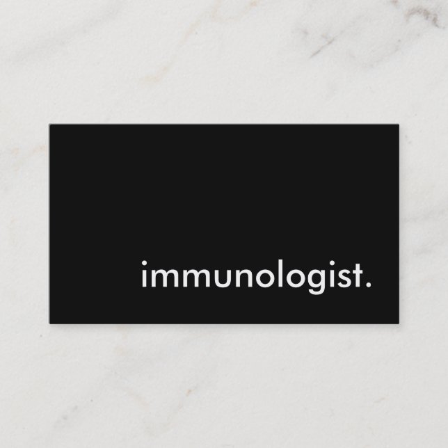 immunolog. visitkort (Framsida)