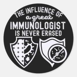 Immunologi-citat, Immunolog9 Runt Klistermärke