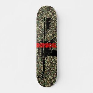 Immunskt kamouriffel mini skateboard bräda 18,5 cm