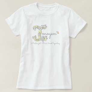 Imogen flickor namnger jag den menande tee shirt