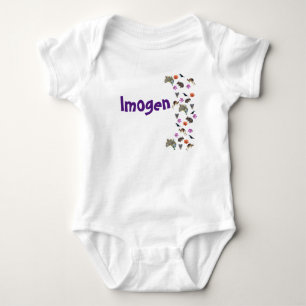 Imogen, Namn Logotyp With Australian Wildlife, Bab T Shirt