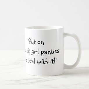 Imogen "pålagt ditt stora flickaunderbyxor och kaffemugg