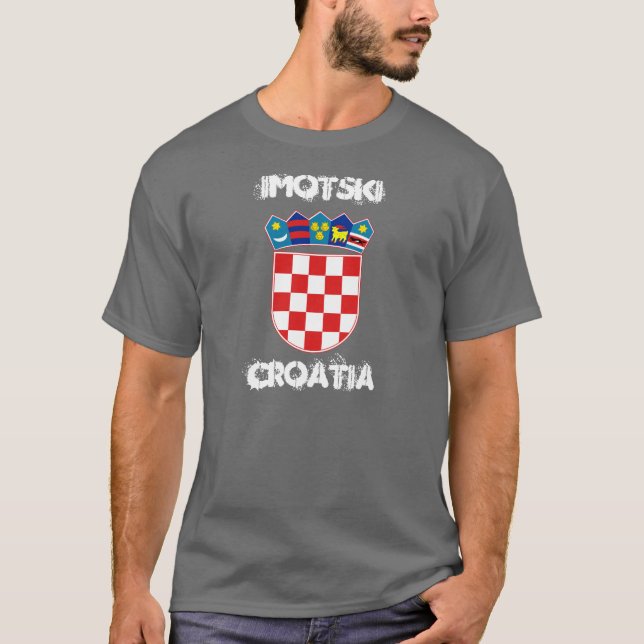 Imotski, Kroatien med jackande av arm Tröja (Framsida)