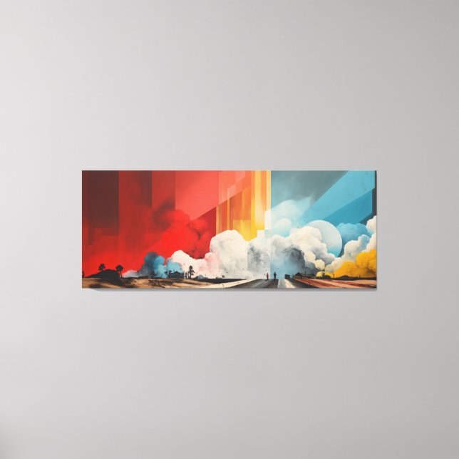 Impact No.03 - Abstract Patchwork Art Collection  Canvastryck (Framsida)