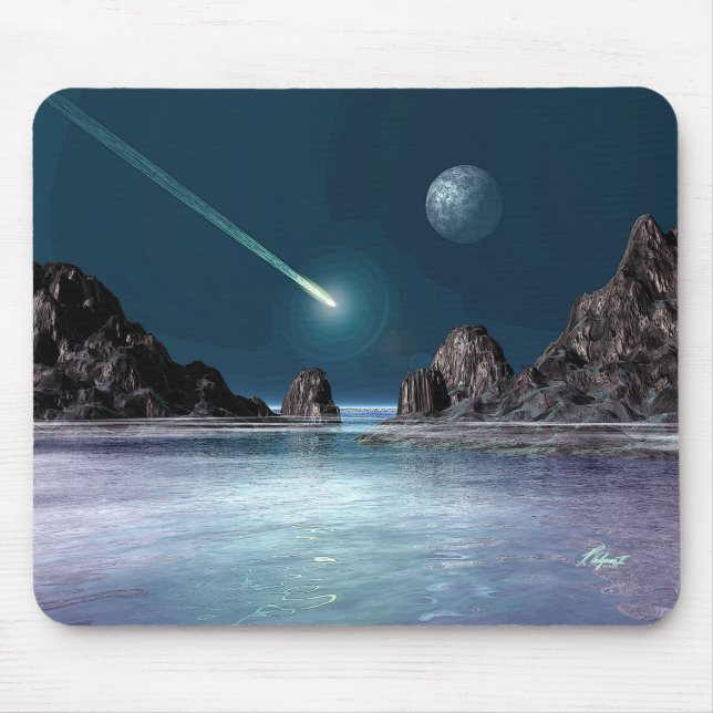 IMPACT Sci-Fi Retro Space Art Mousepad Musmatta (Framsidan)