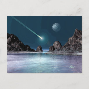 IMPACT Sci-Fi Retro Space Art-vykort Vykort