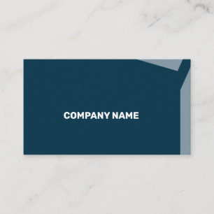 Impacty Blue Corporate Flat Shapes Visitkort