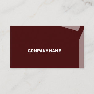 Impacty Bordeaux Corporate Flat Shapes Visitkort