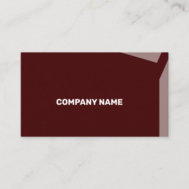 Impacty Bordeaux Corporate Flat Shapes Visitkort (Framsida)