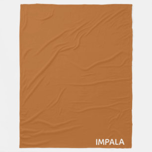 Impala brun färg namn fleecefilt