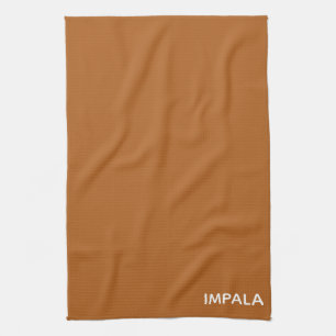 Impala brun färg namn kökshandduk