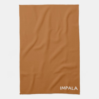Impala brun färg namn kökshandduk