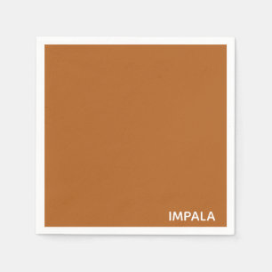 Impala brun färg namn pappersservett