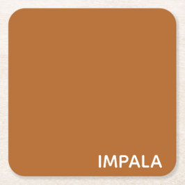 Impala brun färg namn underlägg papper kvadrat