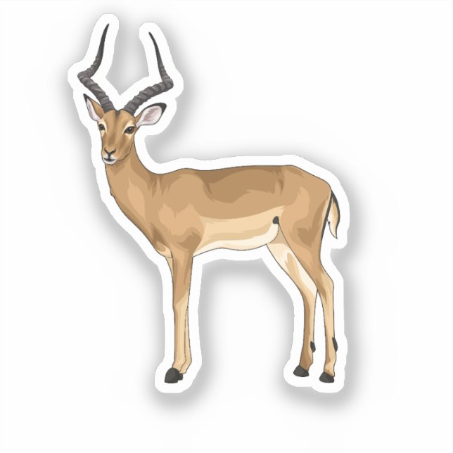 Impala Digital art Klistermärken (Framsida)