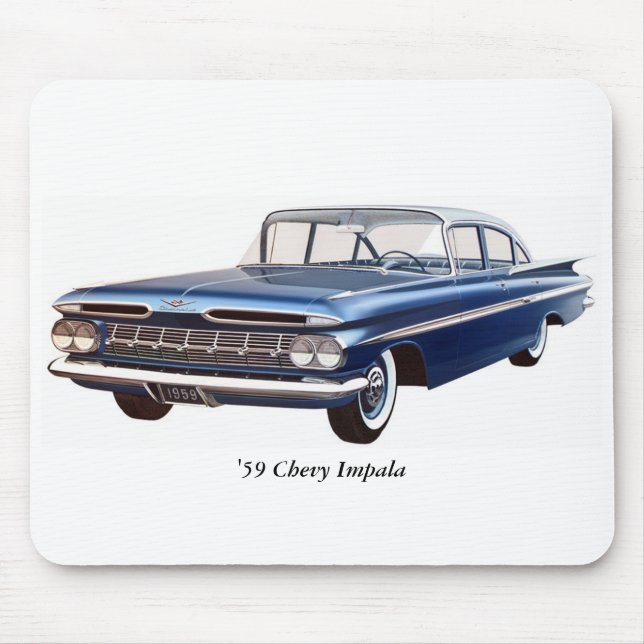 'Impala Mousepad för 59 Chevy Musmatta (Framsidan)