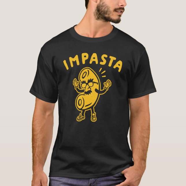 Impasta Imförhandsch Sarcastic Pasta Italia Fast F T Shirt (Framsida)