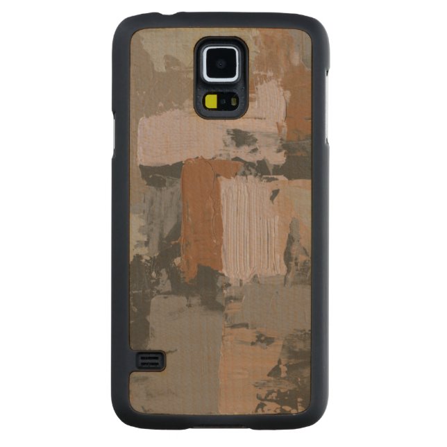 Impasto Abstrakt I Carved Lönn Galaxy S5 Slim Skal (Baksidan)
