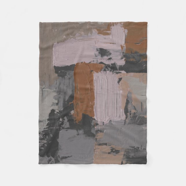 Impasto Abstrakt I Fleecefilt (Framsidan)