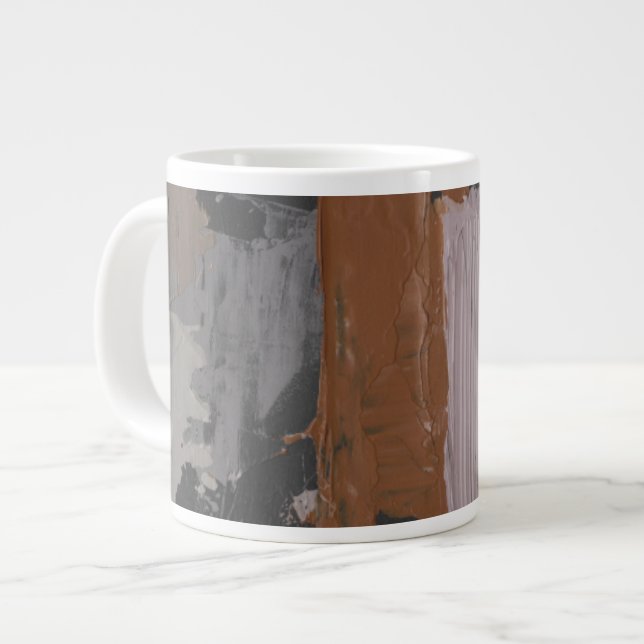 Impasto Abstrakt I Jumbo Mugg (Framsida vänster)
