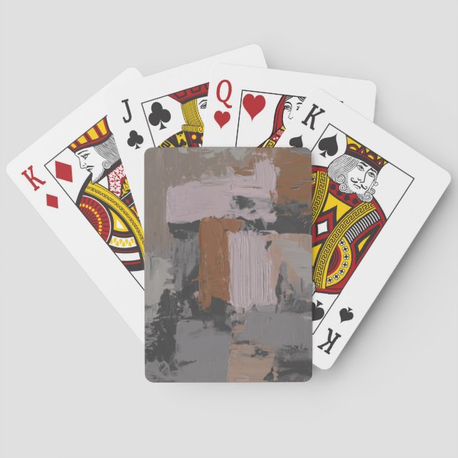 Impasto Abstrakt I Spel Kort (Baksidan)