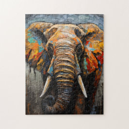 Impasto Elephant Pussel