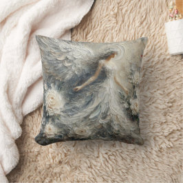 Impasto Faux Relief Angel Art Dekorativ kudde