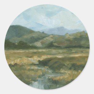 Impasto liggande III Runt Klistermärke