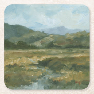 Impasto liggande III Underlägg Papper Kvadrat