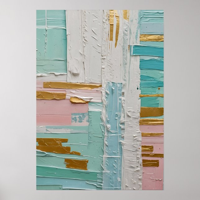 Impasto Pastell Horisont Poster (Framsidan)