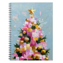 Impasto Rosa och Guld Julgran