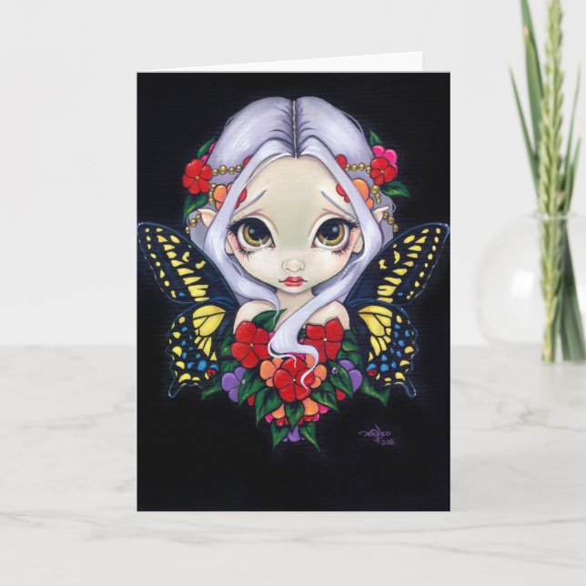 "Impatiens Fairy"-gratulationskort Kort (Framsida)