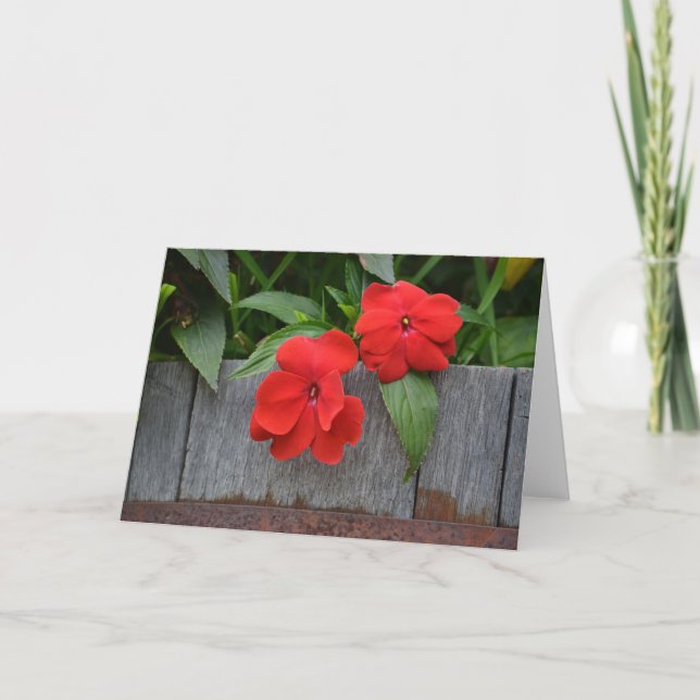 Impatiens Notecard Kort (Framsida)