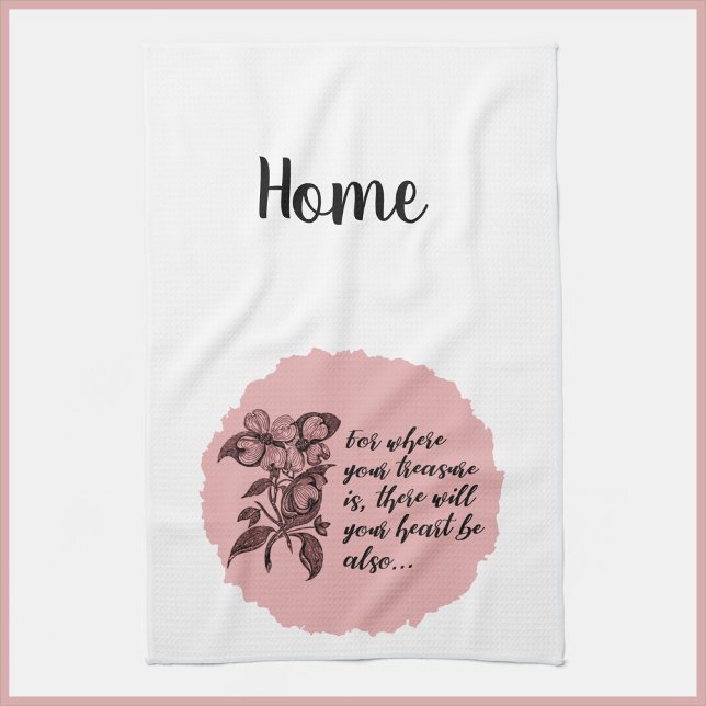 Impational HOME Treasure Quote Kitchen Towel Kökshandduk (Skapare uppladdad)