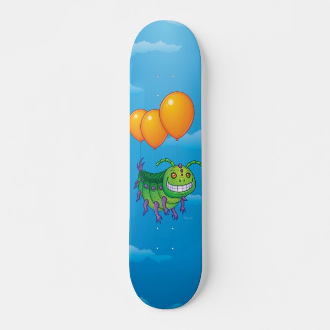 Impatiserande vattenpelare Skateboard (Framsida)