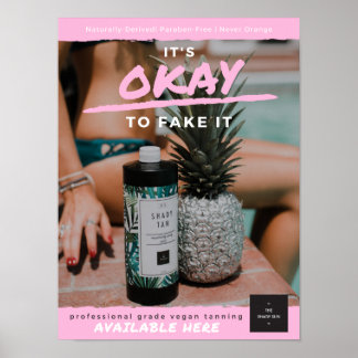 Impatistiskt Shady Poster - Rosa Branded