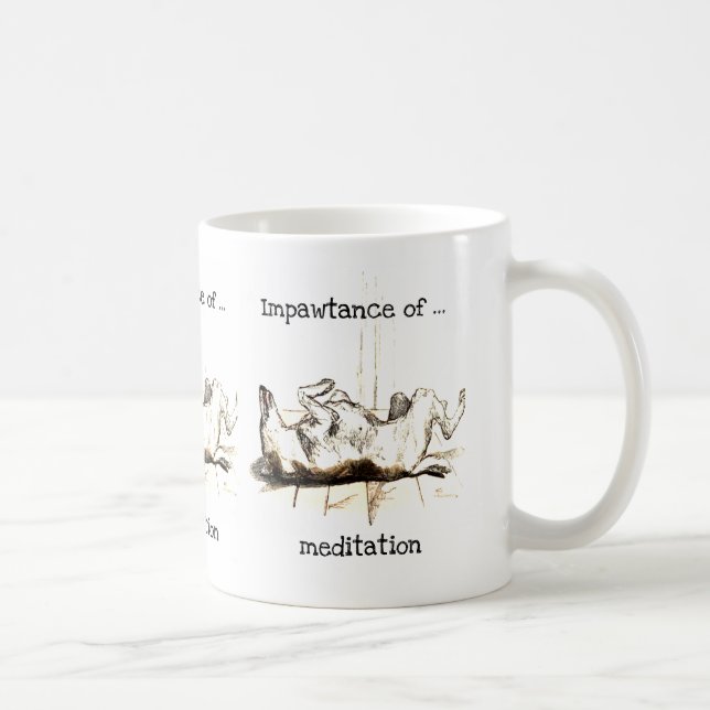 Impawtance av en meditationmugg kaffemugg (Höger)