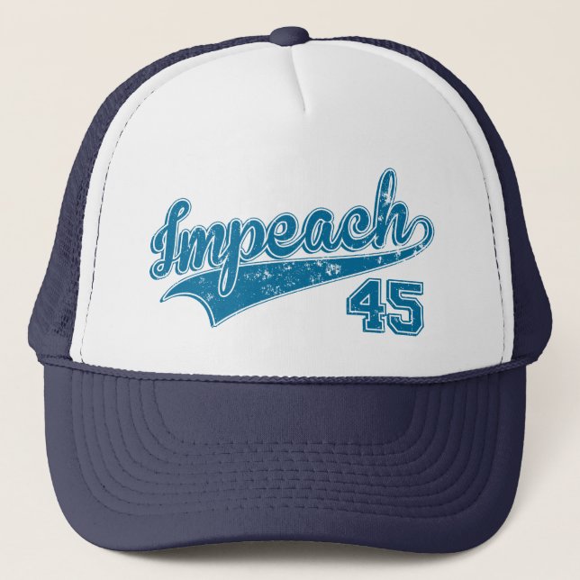 Impeach 45 politiskt Slogan Keps (Framsida)