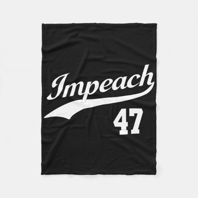 Impeach 47 Trump Impeach Trump Resist 8647 86 Fleecefilt (Framsidan)