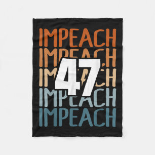 Impeach 47 Vintage Impeach Trump 47 Distress Ant Fleecefilt